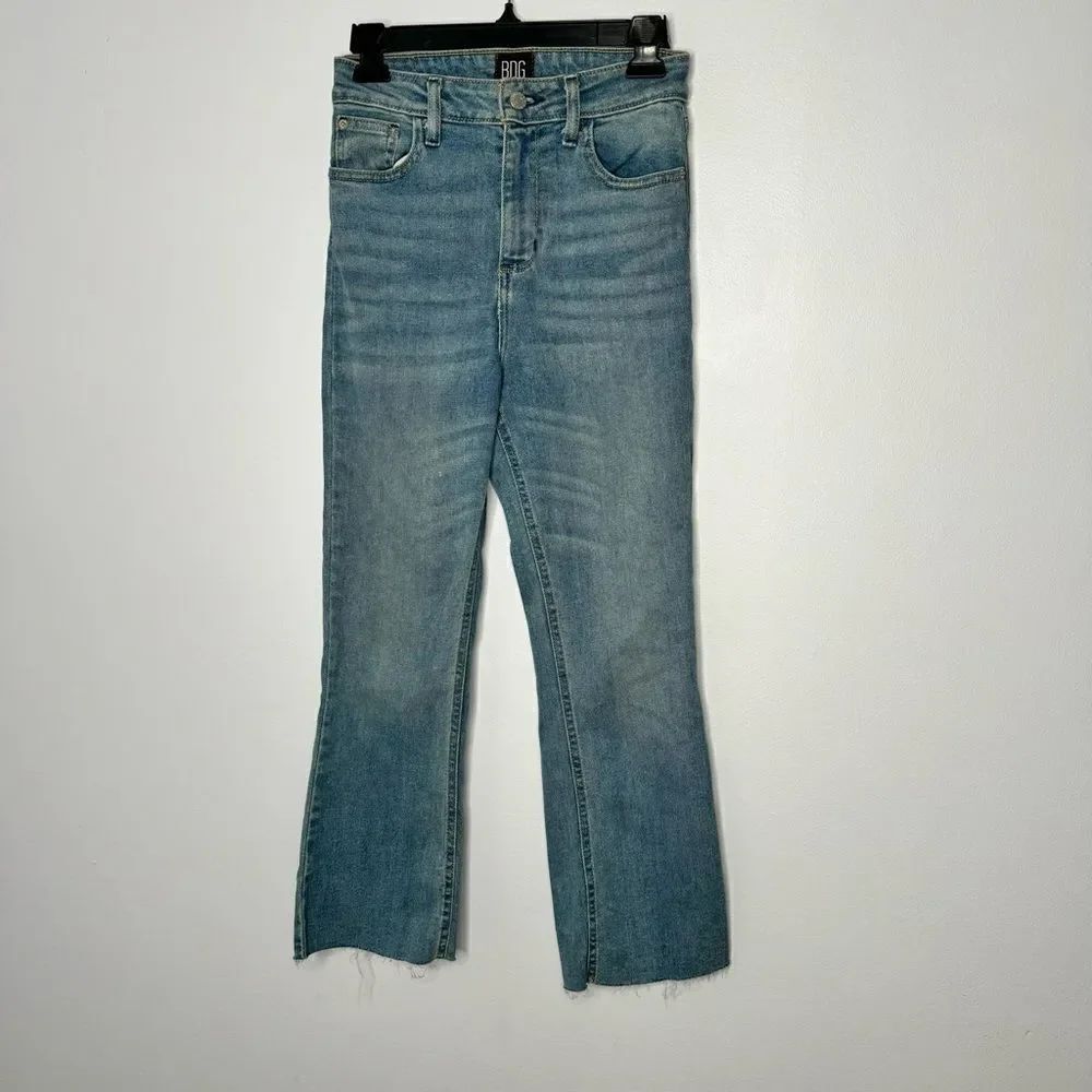 BDG kick flare high rise cropped jeans size 25